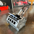 Engine Model Business Card & Pen Holder